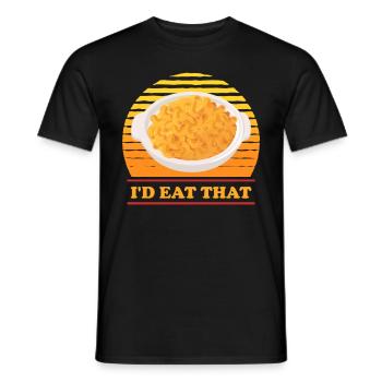 Macaroni and Cheese Mac and Cheese Gift - Men's T-Shirt - black - Front - AI Model Male 178 light (178cm)