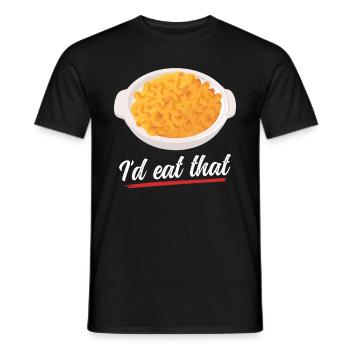 Macaroni and cheese | Mac and Cheese Gift - Men's T-Shirt - black - Front - AI Model Male 178 light (178cm)