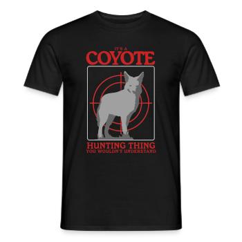 Hunter Hunt Permis de chasse Hunting Huntress Gift - T-shirt homme - noir - Devant - AI Model Male 178 light (178cm)