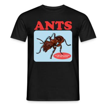 Fourmis Ferme | Cadeau Formicarium de fourmi - T-shirt homme - noir - Devant - AI Model Male 178 light (178cm)