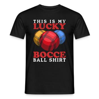 Boccia Bocce Boccia Player Boules Cadeau - T-shirt homme - noir - Devant - AI Model Male 178 light (178cm)