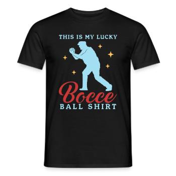 Boccia Boules Bocce Bocce Boccia Joueur Cadeau - T-shirt homme - noir - Devant - AI Model Male 178 light (178cm)