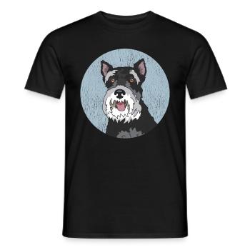 Schnauzer miniature propriétaire Schnauzer chiens cadeau - T-shirt homme - noir - Devant - AI Model Male 178 light (178cm)