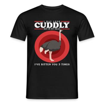 Strauß Vogel Straußenliebhaber Strauße Geschenk - Männer T-Shirt - Schwarz - Vorne - AI Model Male 178 light (178cm)