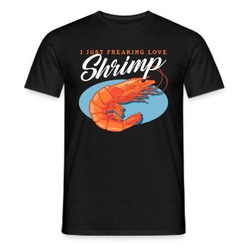 Krabben Krabbenliebhaber Garnelen Krabbe Geschenk - Männer T-Shirt - Schwarz - Vorne - AI Model Male 178 light (178cm)