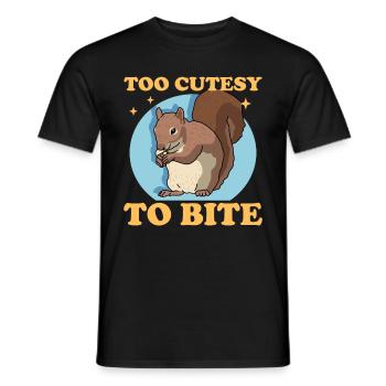 Cute Squirrel Grey Squirrel Squirrel Gift - Men's T-Shirt - black - Front - AI Model Male 178 light (178cm)