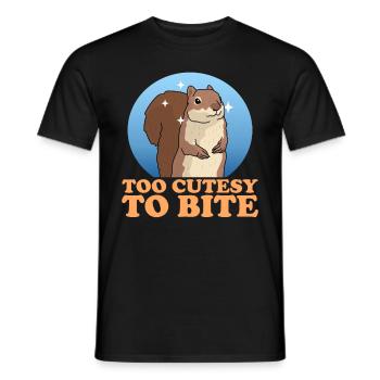 Cute Squirrel Squirrel Gift - Men's T-Shirt - black - Front - AI Model Male 178 light (178cm)