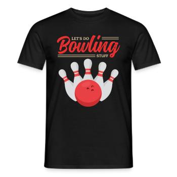 Bowling Spieler Bowlingspieler Bowlen Geschenk - Männer T-Shirt - Schwarz - Vorne - AI Model Male 178 light (178cm)