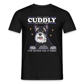 Schnauzer miniature propriétaire Schnauzer chiens cadeau - T-shirt homme - noir - Devant - AI Model Male 178 light (178cm)