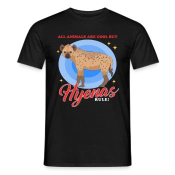 Hyena Spotted Hyena Hyena Gift - Men's T-Shirt - black - Front - AI Model Male 178 light (178cm)