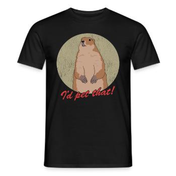 Murmeltiere Munggen Mankai Groundhog Geschenk - Männer T-Shirt - Schwarz - Vorne - AI Model Male 178 light (178cm)