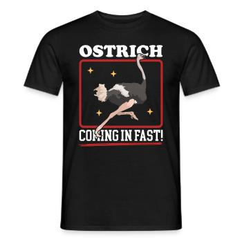 Strauß Vogel Straußenliebhaber Strauße Geschenk - Männer T-Shirt - Schwarz - Vorne - AI Model Male 178 light (178cm)