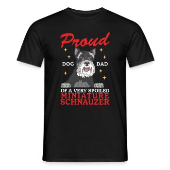Miniature Schnauzer Dad Schnauzer Dogs Gift - Men's T-Shirt - black - Front - AI Model Male 178 light (178cm)