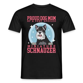 Schnauzer miniature Maman Schnauzer Chien Maman Cadeau - T-shirt homme - noir - Devant - AI Model Male 178 light (178cm)