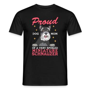 Schnauzer miniature Maman Schnauzer Chiens Cadeau - T-shirt homme - noir - Devant - AI Model Male 178 light (178cm)