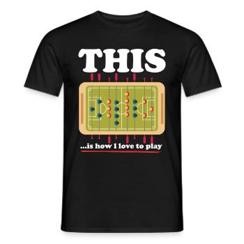 Baby-foot Baby-foot Foosball Ball Ball Chalk Gift - T-shirt homme - noir - Devant - AI Model Male 178 light (178cm)