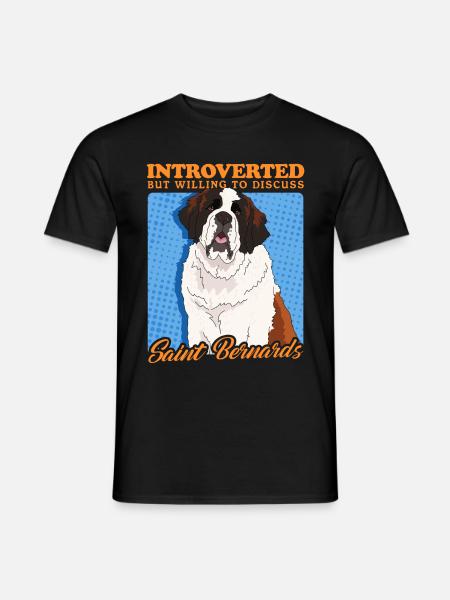 St. Bernard Dog St. Bernard Dog Gift - Men's T-Shirt - black