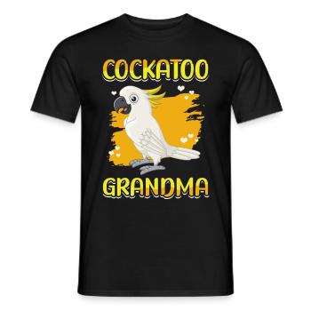 Kakadu Oma Papageien Kakadus Geschenk - Männer T-Shirt - Schwarz - Vorne - AI Model Male 178 light (178cm)