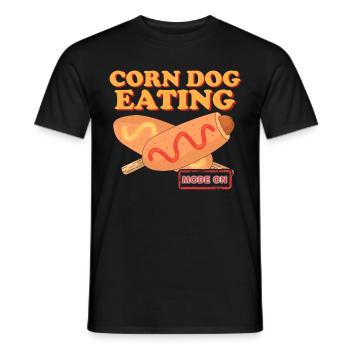 Corn Dog Corndog Corn Dogs Corndogs Gift - Men's T-Shirt - black - Front - AI Model Male 178 light (178cm)