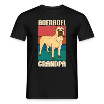 Boerboel Dogs Grandpa Dog Owner Gift - Men's T-Shirt - black - Front - AI Model Male 178 light (178cm)