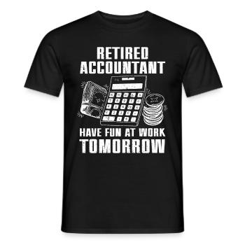 Rente Buchhalter Cpa Buchhaltung Buchhalter - Männer T-Shirt - Schwarz - Vorne - AI Model Male 178 light (178cm)