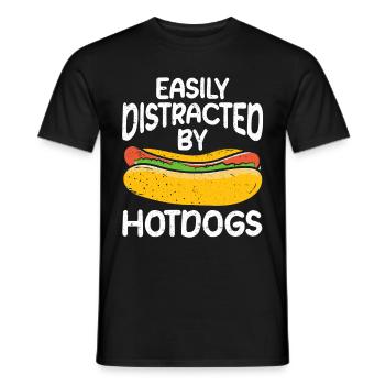 Hotdog Geschenk Essen Hotdog - Männer T-Shirt - Schwarz - Vorne - AI Model Male 178 light (178cm)