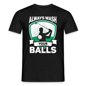Golf Geschenk Für Golfer - Männer T-Shirt - Schwarz - Vorne - AI Model Male 178 light (178cm)