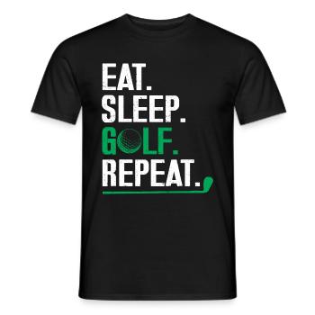 Golf Gift for Golfer - Men's T-Shirt - black - Front - AI Model Male 178 light (178cm)