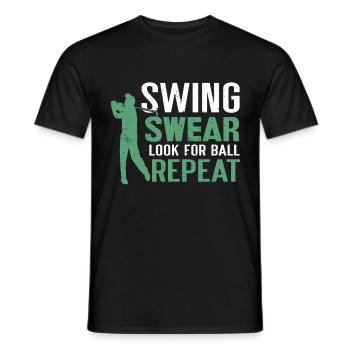 Golf Geschenk Für Golfer - Männer T-Shirt - Schwarz - Vorne - AI Model Male 178 light (178cm)