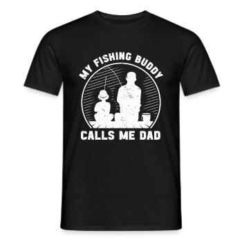 Mein Angelkumpel Nennt Mich Papa Fisherman Fishing - Männer T-Shirt - Schwarz - Vorne - AI Model Male 178 light (178cm)