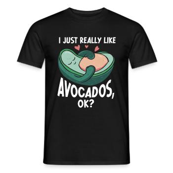 Avocado Ich mag Avocados - Männer T-Shirt - Schwarz - Vorne - AI Model Male 178 light (178cm)