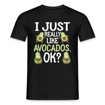 Avocado Ich mag Avocados - Männer T-Shirt - Schwarz - Vorne - AI Model Male 178 light (178cm)