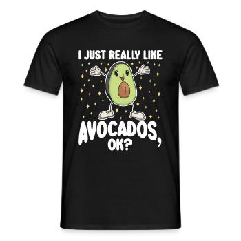 Avocado Ich mag Avocados - Männer T-Shirt - Schwarz - Vorne - AI Model Male 178 light (178cm)