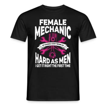 Mécanicien Cadeau Mécanicien - T-shirt homme - noir - Devant - AI Model Male 178 light (178cm)