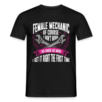 Mécanicien Cadeau Mécanicien - T-shirt homme - noir - Devant - AI Model Male 178 light (178cm)
