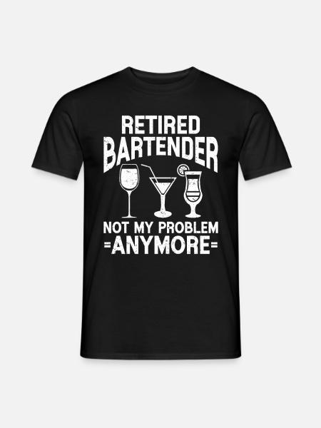 Bartender Gift Job Waiter Bartender - Men's T-Shirt - black