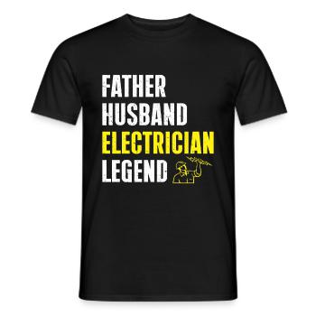 Elektriker Geschenk - Männer T-Shirt - Schwarz - Vorne - AI Model Male 178 light (178cm)