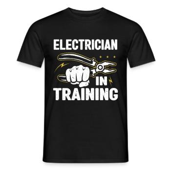 Elektriker Geschenk - Männer T-Shirt - Schwarz - Vorne - AI Model Male 178 light (178cm)