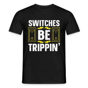 Elektriker Geschenk - Männer T-Shirt - Schwarz - Vorne - AI Model Male 178 light (178cm)