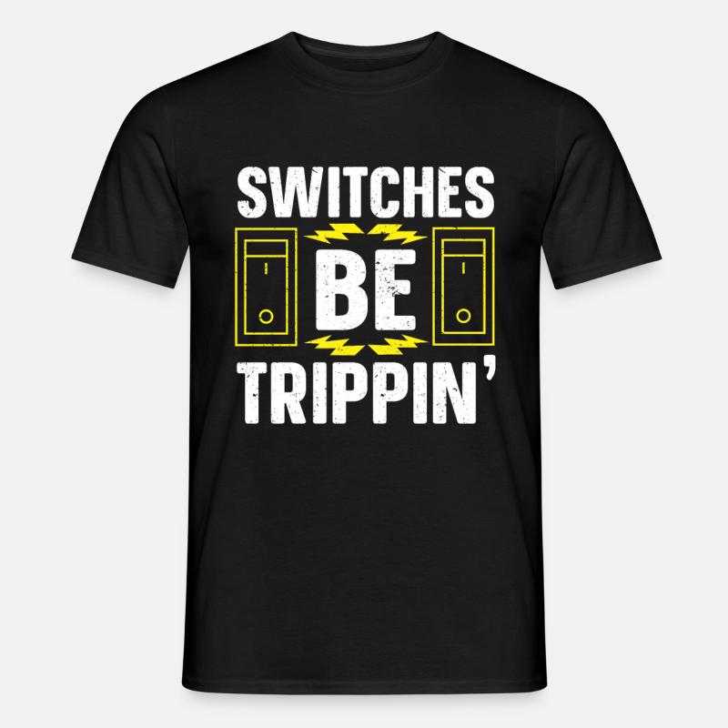 Elektriker Geschenk - Männer T-Shirt - Schwarz