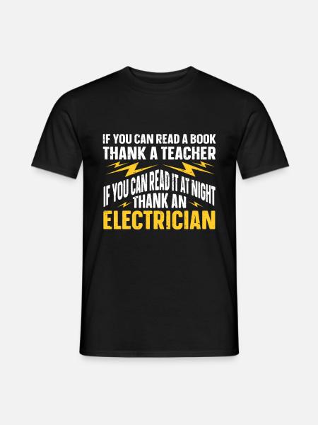 Electrician Gift - Men's T-Shirt - black