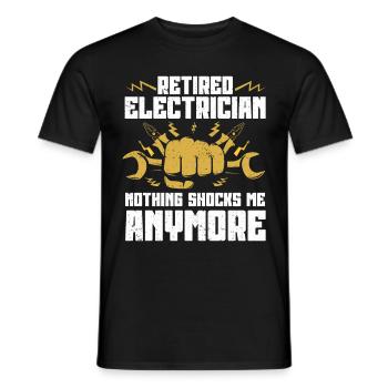 Elektriker Geschenk - Männer T-Shirt - Schwarz - Vorne - AI Model Male 178 light (178cm)