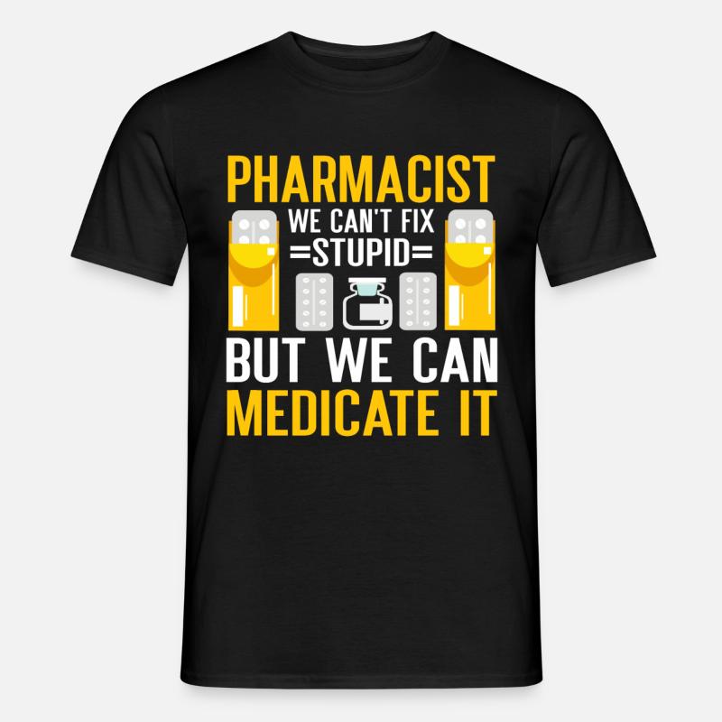 Apotheker Geschenk Apotheke - Männer T-Shirt - Schwarz