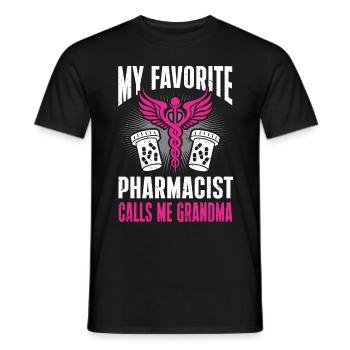 Apothecary Gift Pharmacy - Men's T-Shirt - black - Front - AI Model Male 178 light (178cm)