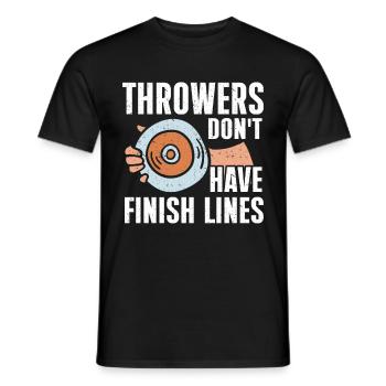 Lanceur de disque Athlétisme Lancer du disque - T-shirt homme - noir - Devant - AI Model Male 178 light (178cm)
