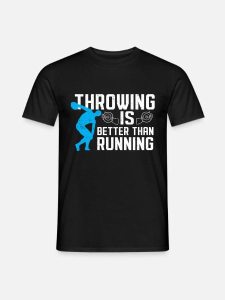 Discus thrower Athletics Disc throw - Men's T-Shirt - black