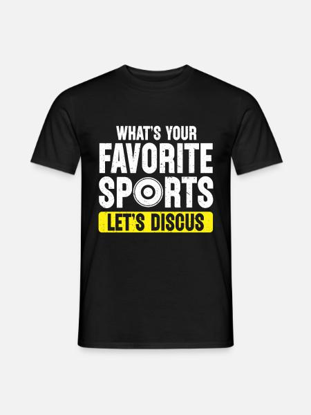 Discus thrower Athletics Disc throw - Men's T-Shirt - black