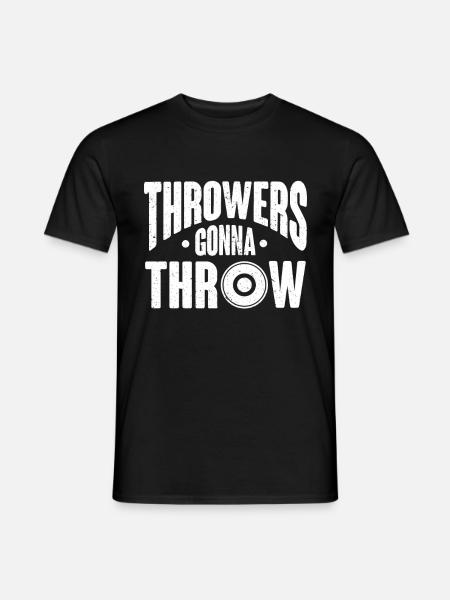 Discus thrower Athletics Disc throw - Men's T-Shirt - black