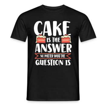 Chef Pâtissier Pâtisserie Boulanger Pâtisserie Pâtisserie - T-shirt homme - noir - Devant - AI Model Male 178 light (178cm)
