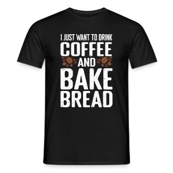 Bread Baking Bakery Baker - Men's T-Shirt - black - Front - AI Model Male 178 light (178cm)